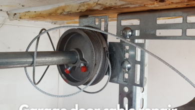 Garage door cable repair