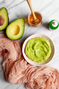 Homemade avocado hair mask 