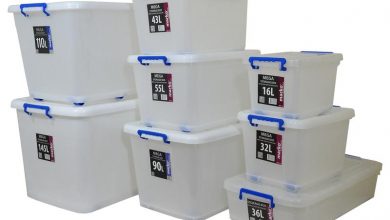 Plastic storage boxes