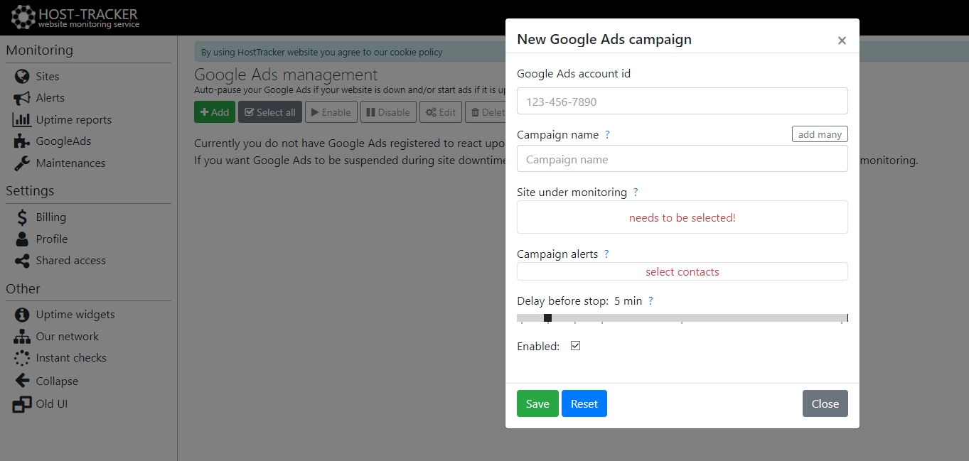 Google Ads monitoring solution