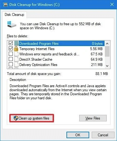 Disk Cleanup