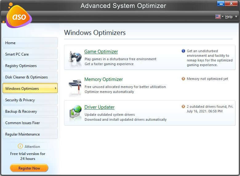 Windows Optimizers - Advanced System Optimizer