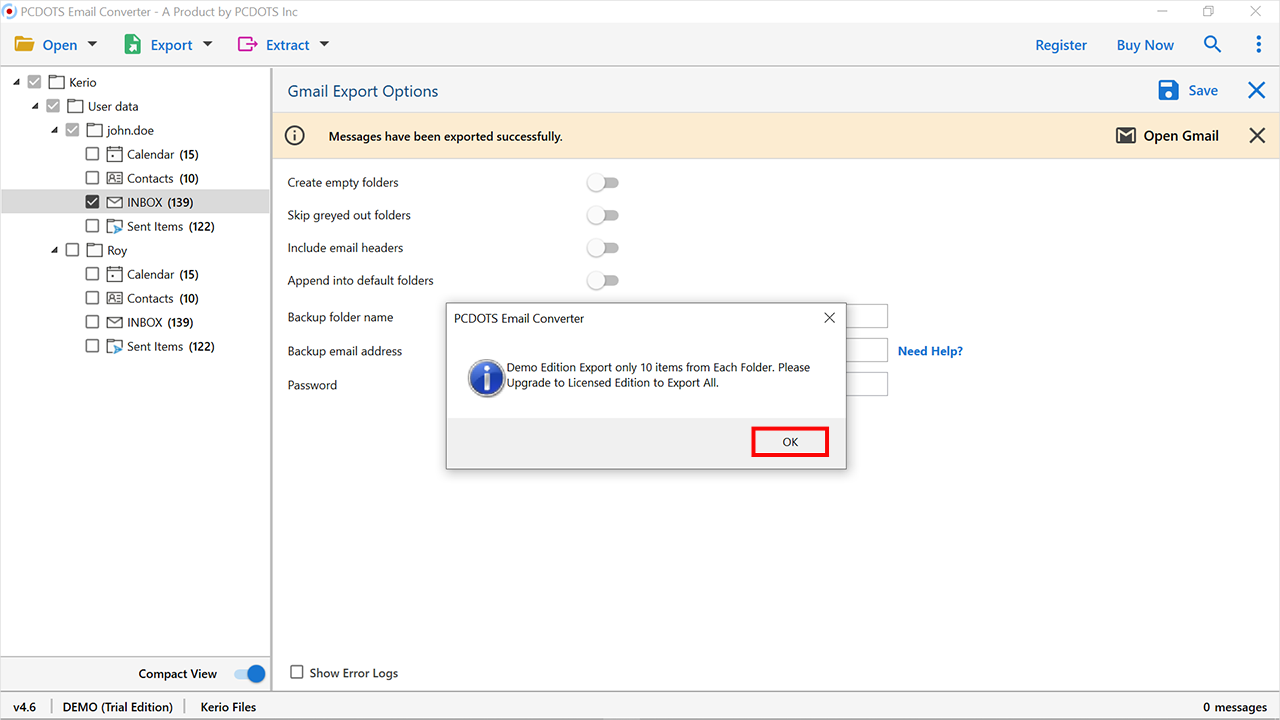 migrate kerio to gmail