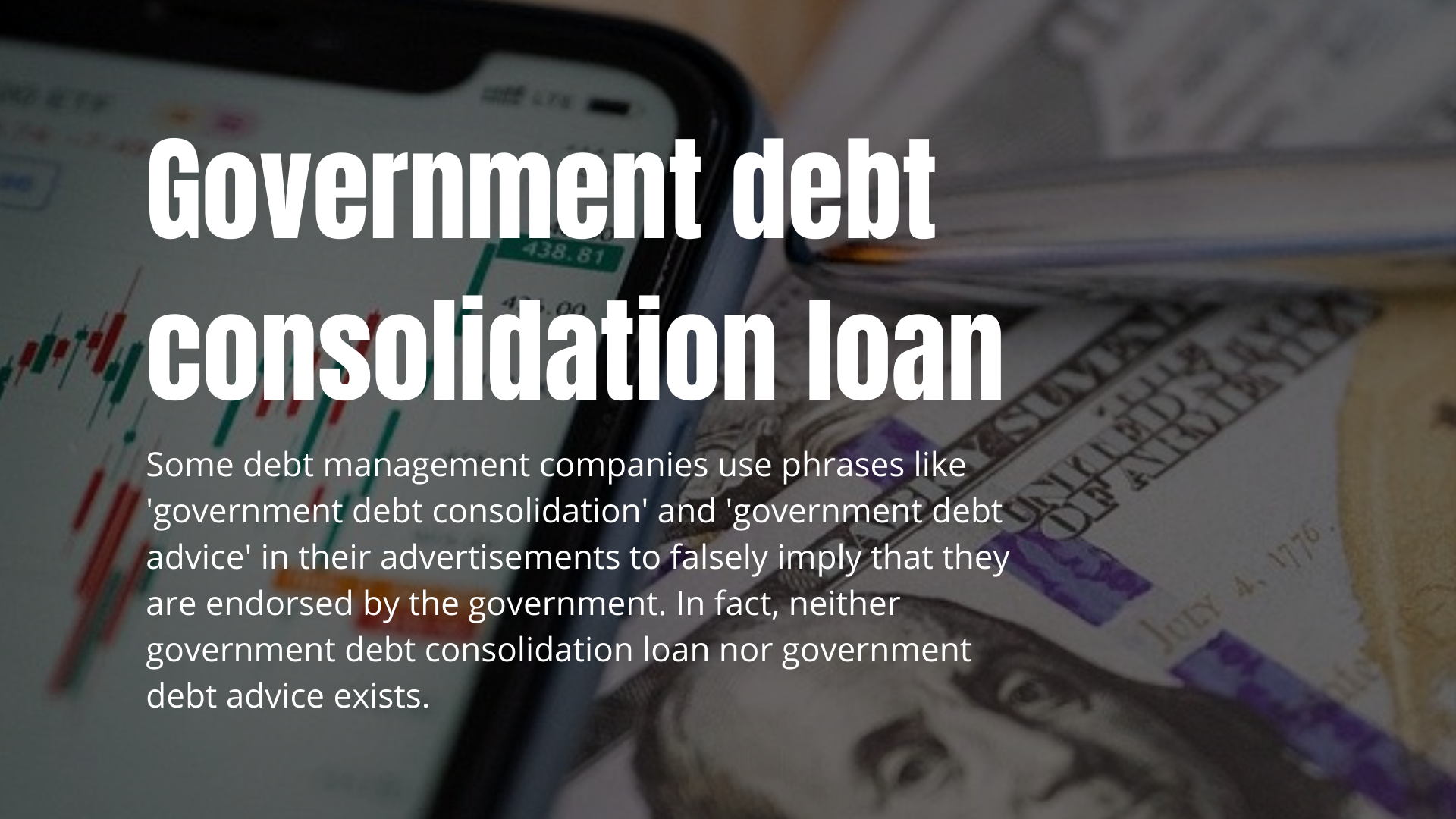 government debt consolidation loan