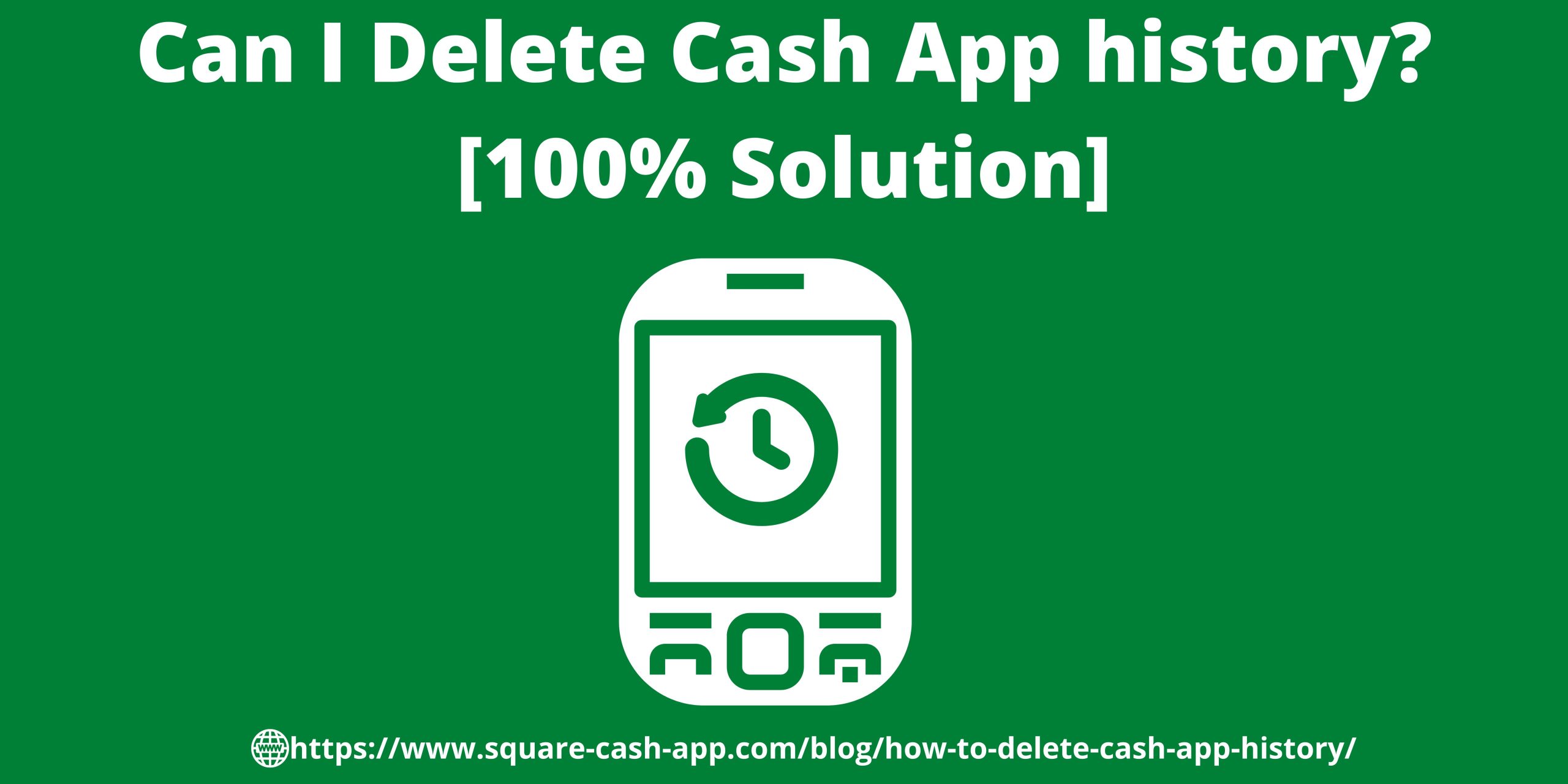 Can I Delete Cash App history