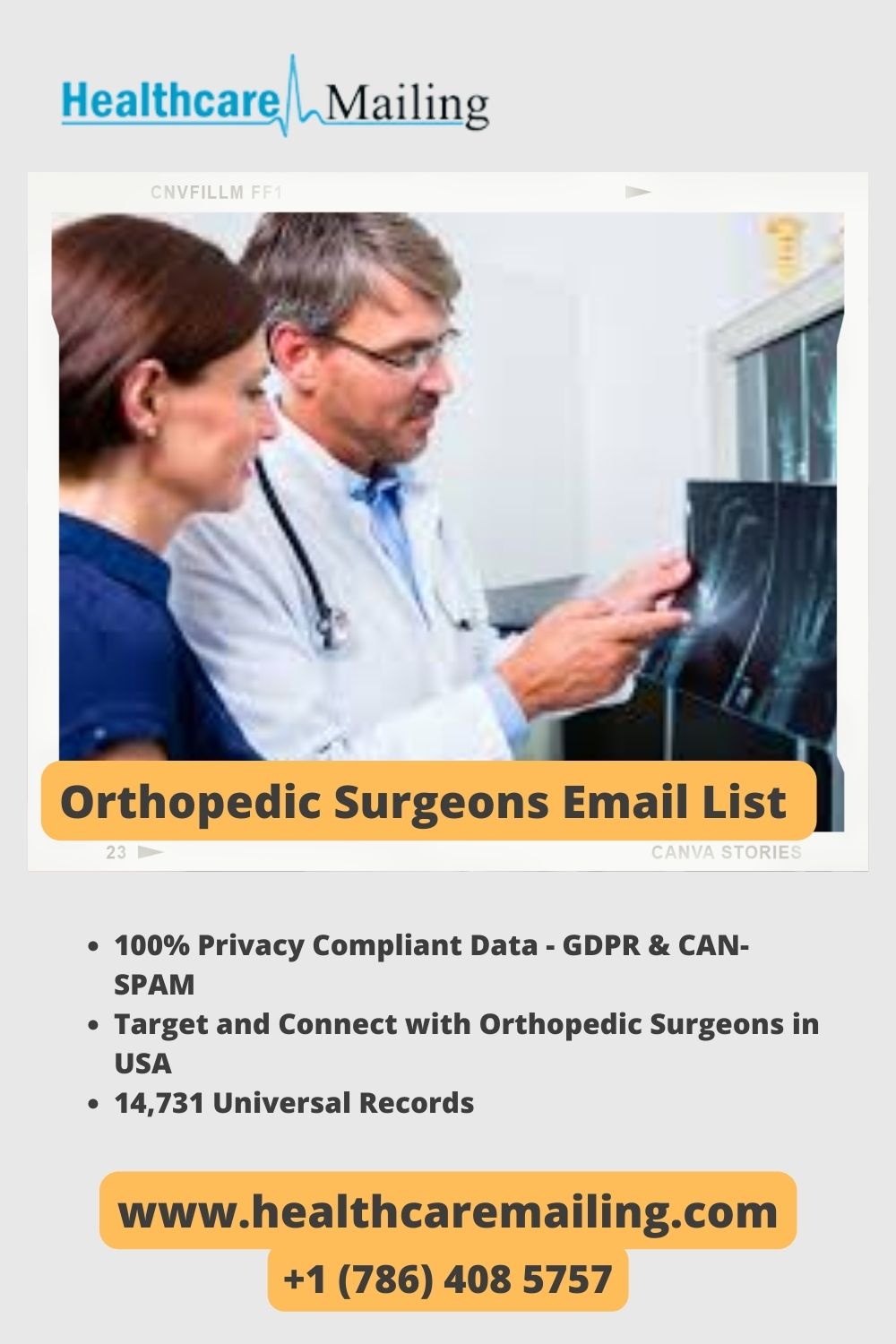 Orthopedic Surgeons Email List